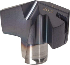 Iscar - Series ICP, 20.19mm Diam Grade IC908 140° Replaceable Drill Tip - Carbide, TiAlN Finish, 20 Seat Size - USA Tool & Supply