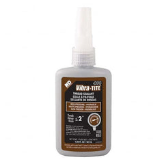 Vibra-Tite - 50 mL Bottle, Brown, Hydraulic - High Pressure Thread Sealant - USA Tool & Supply