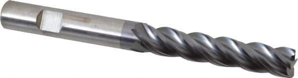 Kennametal - 1/2", 4 Flute, Solid Carbide, 0.03" Corner Radius End Mill - 5" OAL, 2-1/2" LOC - USA Tool & Supply