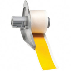 Label Maker Label: Yellow, Vinyl, 1 Roll Use with BMP71 Label Printer