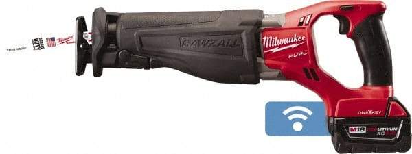 Milwaukee Tool - 18V, 0 to 3,000 SPM, Cordless Reciprocating Saw - Lithium-Ion Batteries Included - USA Tool & Supply