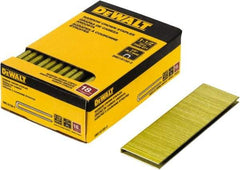 DeWALT - 1-1/2" Long x 1/4" Wide, 18 Gauge Crowned Construction Staple - Steel, Copper Finish, Chisel Point - USA Tool & Supply