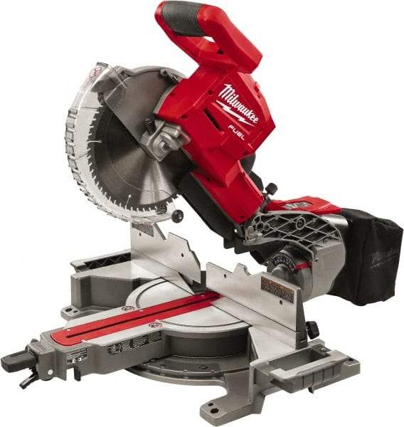 Milwaukee Tool - 48° Left Double Bevel Sliding Miter Saw - 10" Blade Diam - USA Tool & Supply