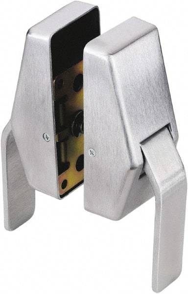 GLYNN-JOHNSON - 9-1/2" Long x 6-1/2" Wide x 3" High, Heavy Duty Latch - Zinc, with Satin Chrome Finish - USA Tool & Supply
