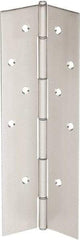 IVES - 83" Long x 4" Wide, Aluminum Continuous Hinge - 6" Thick, With Holes - USA Tool & Supply