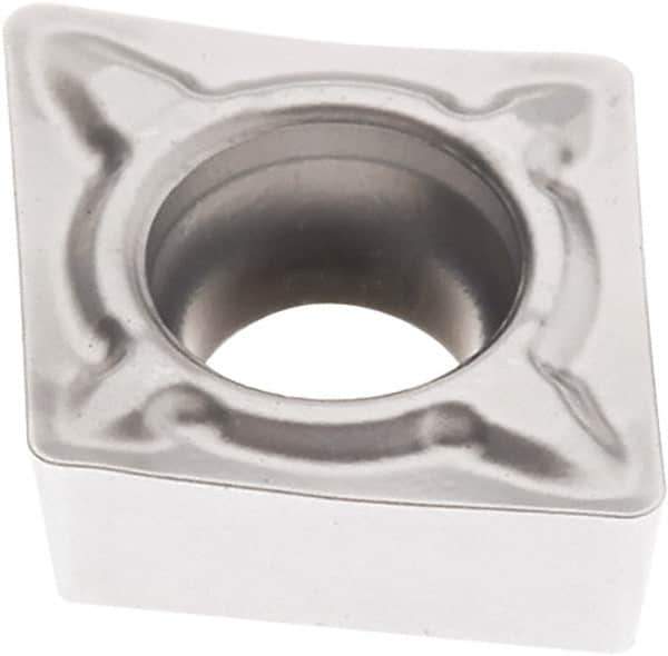 Seco - CCMT432 F1 Grade TP3501 Carbide Turning Insert - TiCN/Al2O3 Finish, 80° Diamond, 1/2" Inscr Circle, 3/16" Thick, 1/32" Corner Radius - USA Tool & Supply