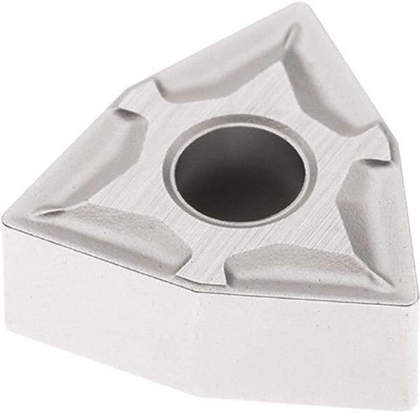 Seco - WNMG432 M3 Grade TP3501 Carbide Turning Insert - Ti(C/N)/Al2O3 Finish, 80° Trigon, 1/2" Inscr Circle, 3/16" Thick, 1/32" Corner Radius - USA Tool & Supply