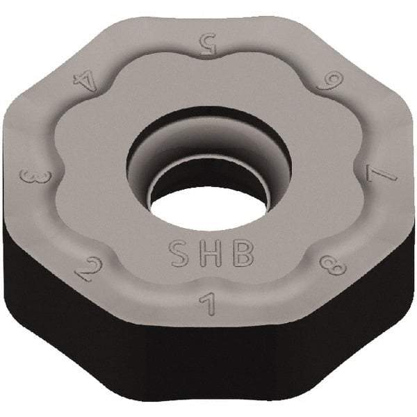 Kennametal - ONGX645 HB Grade KCK20 Carbide Milling Insert - TiN Finish, 15/64" Thick, 20mm Inscribed Circle, 2mm Corner Radius - USA Tool & Supply