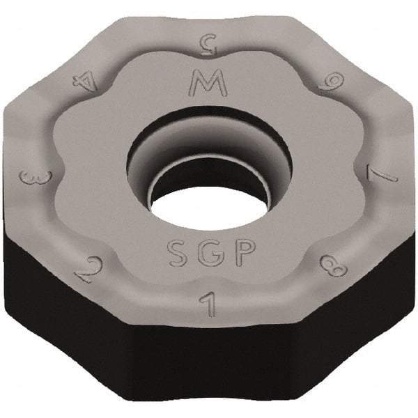 Kennametal - ONGX64 GP Grade KC514M Carbide Milling Insert - TiAlN Finish, 15/64" Thick, 20mm Inscribed Circle, 1/32" Corner Radius - USA Tool & Supply