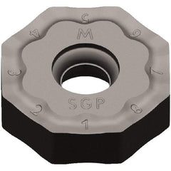 Kennametal - ONGX64 GP Grade KC514M Carbide Milling Insert - TiAlN Finish, 15/64" Thick, 20mm Inscribed Circle, 1/32" Corner Radius - USA Tool & Supply