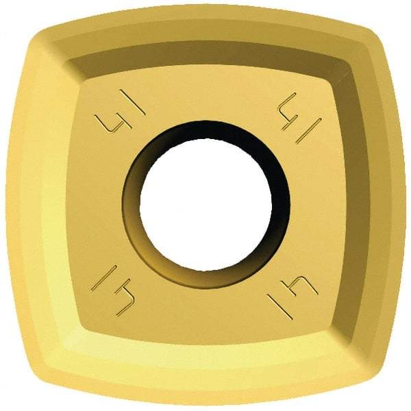 Kennametal - XEPT160516 Grade KCPM40 Carbide Milling Insert - TiAlN/AlCrN Finish, 7/32" Thick, 0.661" Inscribed Circle, 1/16" Corner Radius - USA Tool & Supply