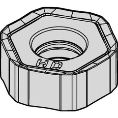 Kennametal - HNGJ43 HD Grade KCK15 Carbide Milling Insert - TiN/TiCN/Al2O3 Finish, 11/64" Thick, 12mm Inscribed Circle, 1mm Corner Radius - USA Tool & Supply