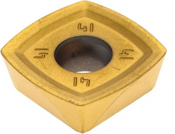 Kennametal - XEPT160512 Grade KCSM40 Carbide Milling Insert - AlTiN/TiN Finish, 7/32" Thick, 0.661" Inscribed Circle, 3/64" Corner Radius - USA Tool & Supply