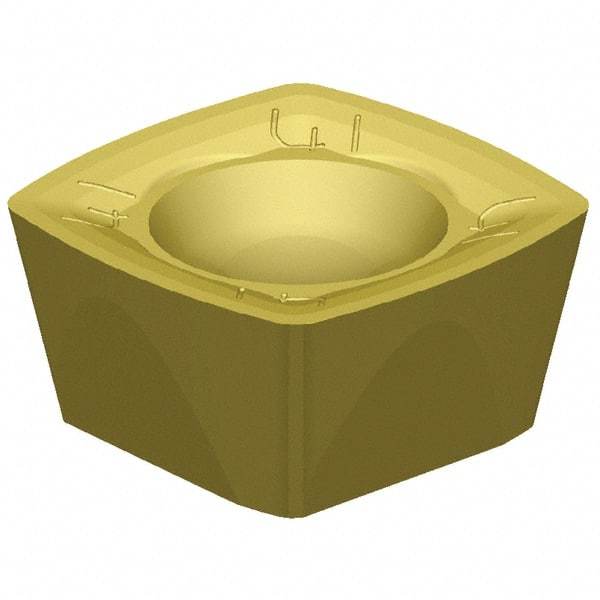 Kennametal - XDPT090408 Grade SP6519 Carbide Milling Insert - TiAlN Finish, 3/16" Thick, 3/8" Inscribed Circle, 1/32" Corner Radius - USA Tool & Supply