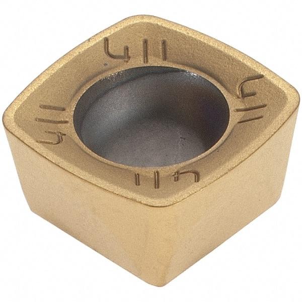Kennametal - XDPT090412 Grade KCSM40 Carbide Milling Insert - AlTiN/TiN Finish, 3/16" Thick, 3/8" Inscribed Circle, 3/64" Corner Radius - USA Tool & Supply