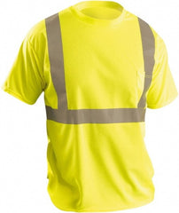 OccuNomix - Size M Hi-Viz Yellow High Visibility Short Sleeve T-Shirt - USA Tool & Supply