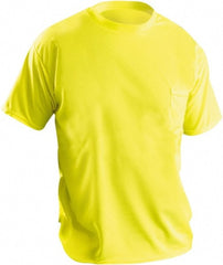 OccuNomix - Size S Hi-Viz Yellow High Visibility Short Sleeve T-Shirt - USA Tool & Supply