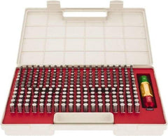 SPI - 250 Piece, 0.251-0.5 Inch Diameter Plug and Pin Gage Set - Minus 0.0002 Inch Tolerance, Class ZZ - USA Tool & Supply