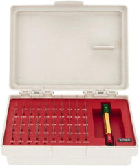 SPI - 50 Piece, 0.011-0.06 Inch Diameter Plug and Pin Gage Set - Minus 0.0002 Inch Tolerance, Class ZZ - USA Tool & Supply