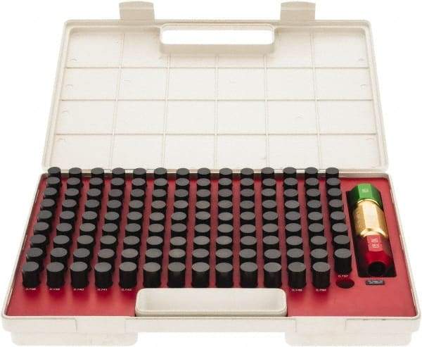 SPI - 125 Piece, 0.626-0.75 Inch Diameter Plug and Pin Gage Set - Plus 0.0002 Inch Tolerance, Class ZZ - USA Tool & Supply