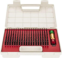 SPI - 190 Piece, 0.061-0.25 Inch Diameter Plug and Pin Gage Set - Minus 0.0002 Inch Tolerance, Class ZZ - USA Tool & Supply