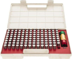SPI - 125 Piece, 16.5-18.98mm Diameter Plug and Pin Gage Set - Minus 0.005mm Tolerance, Class ZZ - USA Tool & Supply