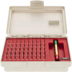 SPI - 50 Piece, 0.011-0.06 Inch Diameter Plug and Pin Gage Set - Plus 0.0002 Inch Tolerance, Class ZZ - USA Tool & Supply