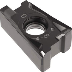 Kennametal - LNP432 GE Grade KC522M Carbide Milling Insert - AlTiN Finish, 3/16" Thick, 0.8mm Corner Radius - USA Tool & Supply