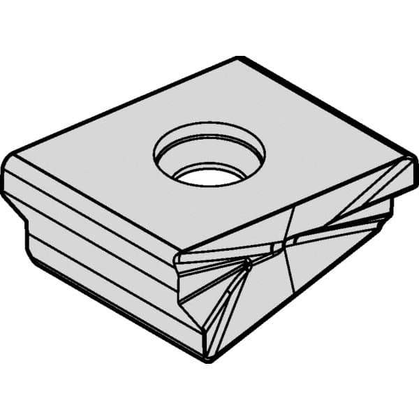 Kennametal - LNPU763 HD Grade KCPM40 Carbide Milling Insert - TiAlN/AlCrN Finish, 10mm Thick - USA Tool & Supply