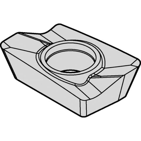 Kennametal - ADCT2328 LD Grade KCSM40 Carbide Milling Insert - AlTiN/TiN Finish, 4.5mm Thick, 10mm Inscribed Circle - USA Tool & Supply