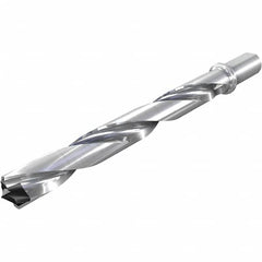 Iscar - 37 to 37.9mm, 8xD, 296mm Max Depth, 32mm Shank Diam, 296mm Flute, 398.6mm OAL, Replaceable-Tip Drill - USA Tool & Supply