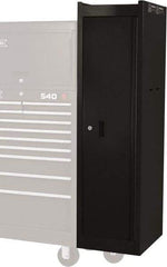Proto - 4 Drawer Black Locker Cabinet - 15" Wide x 58" High x 18" Deep, Use with Heavy-Duty Key Drawer Liner - USA Tool & Supply