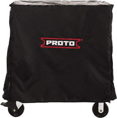 Proto - Tool Box Nylon Workstation Cover - 66" Wide x 27-3/4" High, Black, For J556646-12, J556646-11 - USA Tool & Supply