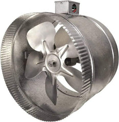 Suncourt - 10" Diam, 1.7 Amp, 120 Volt Duct Fan - 460 CFM, Double Speed - USA Tool & Supply