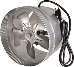 Suncourt - 10" Diam, 1.5 Amp, 120 Volt Duct Fan - 300 CFM, Single Speed - USA Tool & Supply