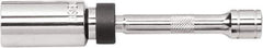 GearWrench - 5/8", 3/8" Drive, Spark Plug Hand Socket - 6 Points, 6" OAL, Alloy Steel, Chrome Finish - USA Tool & Supply