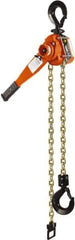 CM - 12,000 Lb Lifting Capacity, 20' Lift Height, Lever Hoist - Made from Chain, 93 Lb Avg Pull to Lift Rated Load, 1 Chain - USA Tool & Supply