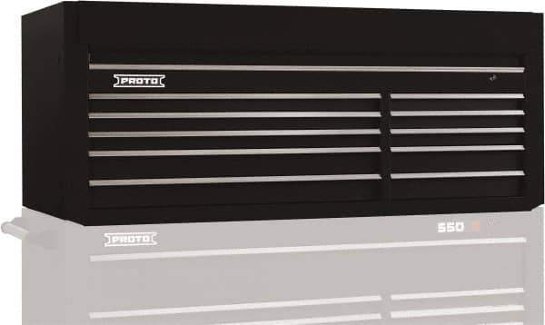Proto - 10 Drawer Top Tool Chest - 66" Wide x 27" Deep x 27" High, Steel, Black - USA Tool & Supply