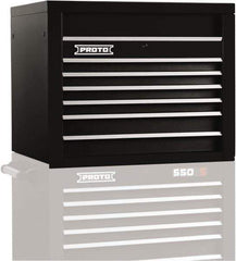 Proto - 6 Drawer Top Tool Chest - 34" Wide x 25-1/4" Deep x 27" High, Steel, Black - USA Tool & Supply
