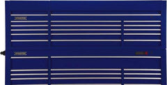 Proto - 15 Drawer Top Tool Chest - 88-1/4" Wide x 27" Deep x 27-1/4" High, Steel, Blue - USA Tool & Supply
