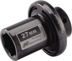 Ingersoll-Rand - 1/2" Drive 27mm Standard Impact Socket - 6 Points, 3-1/10" OAL - USA Tool & Supply
