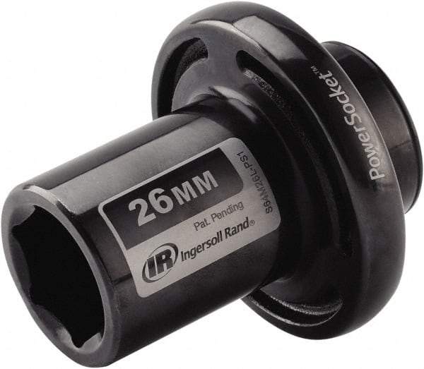 Ingersoll-Rand - 1/2" Drive 26mm Standard Impact Socket - 6 Points, 3-1/10" OAL - USA Tool & Supply