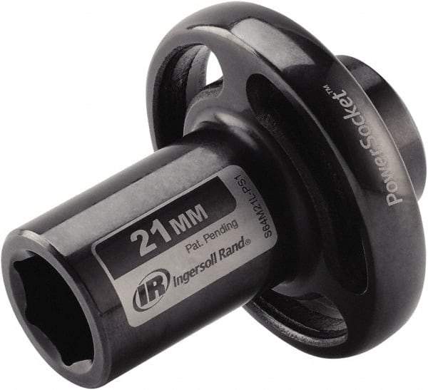 Ingersoll-Rand - 1/2" Drive 21mm Standard Impact Socket - 6 Points, 3-1/10" OAL - USA Tool & Supply