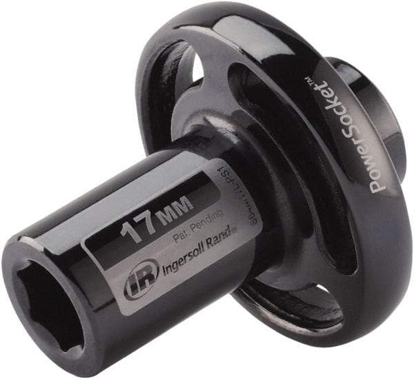 Ingersoll-Rand - 1/2" Drive 17mm Standard Impact Socket - 6 Points, 3-1/10" OAL - USA Tool & Supply