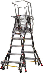 Little Giant Ladder - 4 Steps, 7' 9"' High, Type IAA Rating, Fiberglass Step Ladder - 375 Lb Load Capacity, 114" Base Width - USA Tool & Supply