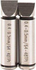SPI - Micrometer Anvil - 0.4 to 0.5mm, Use with SPI Thread Micrometers - USA Tool & Supply