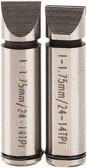 SPI - Micrometer Anvil - 1 to 1.75mm, Use with SPI Thread Micrometers - USA Tool & Supply