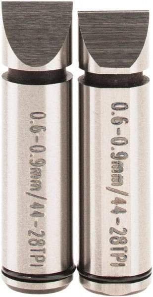 SPI - Micrometer Anvil - 1 to 0.9mm, Use with SPI Thread Micrometers - USA Tool & Supply