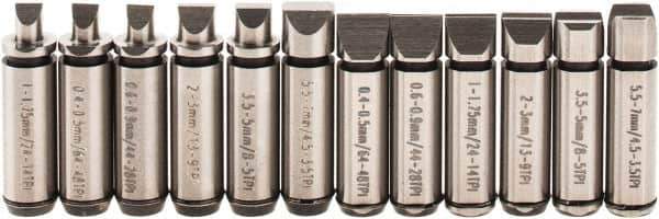 SPI - Micrometer Anvil - 0.4 to 0.7mm, Use with SPI Thread Micrometers - USA Tool & Supply