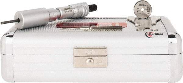 SPI - 0.12 to 0.16", 0.89" Gage Depth, Mechanical Inside Hole Micrometer - 0.0001" Graduation, 0.00016" Accuracy, Ratchet Stop Thimble - USA Tool & Supply